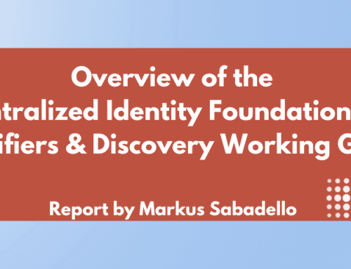 Markus Sabadello on the DIF Identifiers & Discovery Working Group